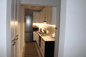 Kuchyň nebo kuchyňský kout v ubytování Apartament Euro Bytom