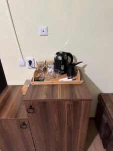 Kaffi- og teaðstaða á Guest House Mukha