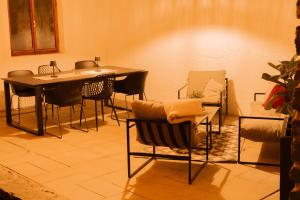 A seating area at Haus Capella