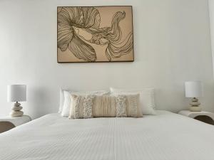 Postel nebo postele na pokoji v ubytování Villa Blue