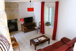 TV/trung tâm giải trí tại 14 maison 6 pers Les Gîtes Bigoudens