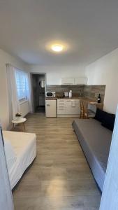 Kuchyň nebo kuchyňský kout v ubytování Dům nad Jezerem - apartmán III