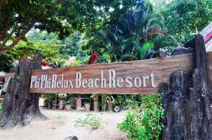 a sign that reads philippak beach recevert at Phi Phi Relax Beach Resort in Phi Phi Islands