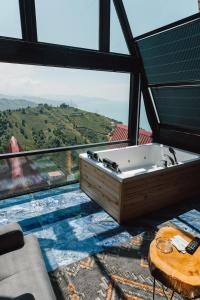 Πισίνα στο ή κοντά στο Madağ Bungalov