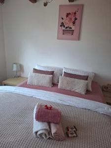 Ένα ή περισσότερα κρεβάτια σε δωμάτιο στο villa Terezka