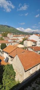 an aerial view of a city with houses and roofs at Chambres d'hôtes - Bed & Breakfast - chez Denis-Jo in Toulon