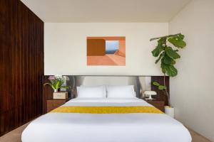 Ένα ή περισσότερα κρεβάτια σε δωμάτιο στο Kula Terra One Bedroom Villa