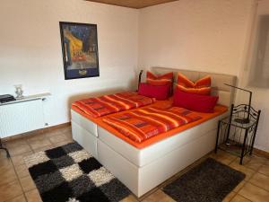 Postel nebo postele na pokoji v ubytování Ferienwohnung Höhenweg 25