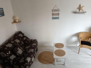 منطقة جلوس في Appartement vue port - Port Leucate