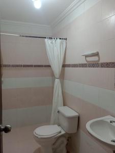 Koupelna v ubytování Hostal Miami Beach