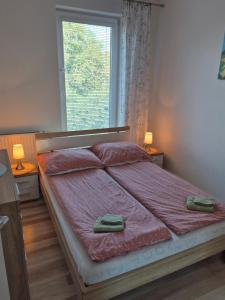 Posteľ alebo postele v izbe v ubytovaní Apartament Vanessa w centrum 600 m od morza