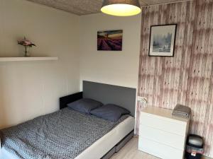 A bed or beds in a room at Pavillon Greve