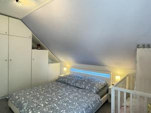 Postel nebo postele na pokoji v ubytování Ferienhaus Schwan