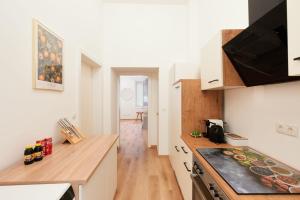 Kuchyňa alebo kuchynka v ubytovaní MALIXA - Apartment in the heart of Vienna next to Metro