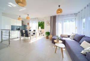 Χώρος καθιστικού στο Apartment Sasso Bianco with the Private Pool