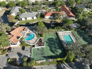 an overhead view of a mansion with a swimming pool at Florida Bella Rosa near IMG Academy & beaches in Bradenton