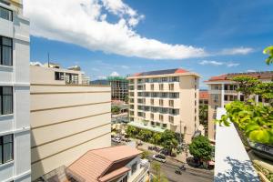 a view of a city with buildings at Trang Ngan Hotel by THG in Danang