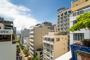 a view of a city with tall buildings at Trang Ngan Hotel by THG in Danang