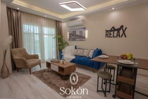 Posezení v ubytování Sokón Residence - Cairo - New Cairo - Madinaty B11