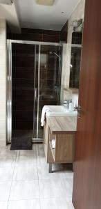 Kúpeľňa v ubytovaní Szabó Lux Apartman