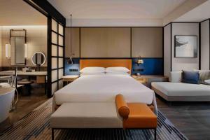 Postel nebo postele na pokoji v ubytování Sheraton Lanzhou Anning