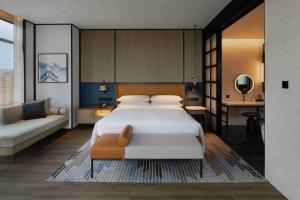 Postel nebo postele na pokoji v ubytování Sheraton Lanzhou Anning