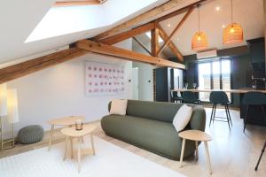 Χώρος καθιστικού στο Appartement 70m2 - 2 chambres - terrasse - parking gratuit