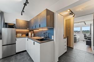 Η κουζίνα ή μικρή κουζίνα στο Apartment für 2 - WLAN - Parkplatz - Homeoffice