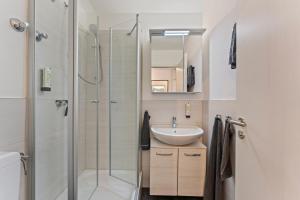 Ένα μπάνιο στο Apartment für 2 - WLAN - Parkplatz - Homeoffice +18 φωτογραφίες