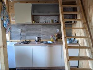 Cucina o angolo cottura di AA Pine vikendica za izdavanje u srcu Zapadne Srbije
