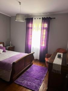 Postel nebo postele na pokoji v ubytování Vale dos Passarinhos