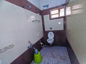 达文盖雷Savanur Deluxe Lodge的带马桶、水槽和窗户的浴室 更多37张照片