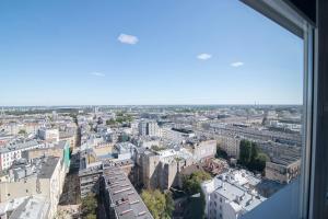 Výhľad na mesto Varšava alebo výhľad na mesto priamo z apartmánu