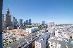 Výhľad na mesto Varšava alebo výhľad na mesto priamo z apartmánu