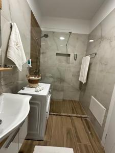 Koupelna v ubytování Soleis Apartament