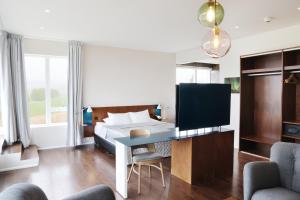 Fosshotel Vatnajökull的休息区
