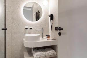 Koupelna v ubytování Hotel Laudon