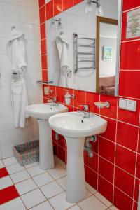 Kúpeľňa v ubytovaní 7 Days Hotel Kamyanets-Podilskyi