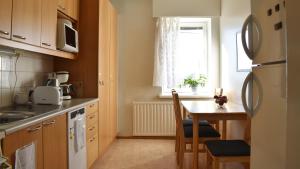 Kuchyň nebo kuchyňský kout v ubytování Kouvola Apartment