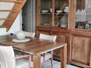 Kuchyň nebo kuchyňský kout v ubytování Ferienhaus Hygge viel Natur, Ruhe am Kamin , Wandern, Kochen + 16 fotografií