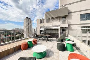 Balkón nebo terasa v ubytování Zainalofts7Vila Mariana ao lado metrô, CASV 64 ID