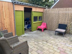 En terrasse eller udendørsområde på Spes Salutis