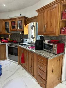 Η κουζίνα ή μικρή κουζίνα στο La rubia habitaciones
