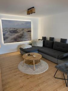 Posezení v ubytování Ferienwohnung Rickelhoff