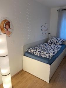 Postel nebo postele na pokoji v ubytování Ferienwohnung Rickelhoff