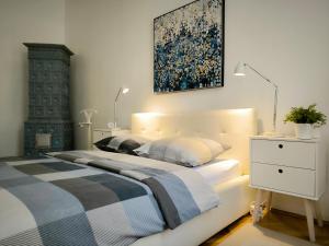 Posteľ alebo postele v izbe v ubytovaní Konzul -Top apartment, strict center, parking