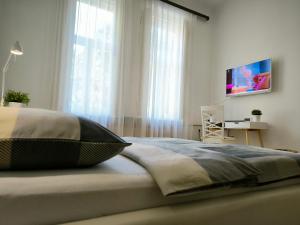 Televízia a/alebo spoločenská miestnosť v ubytovaní Konzul -Top apartment, strict center, parking + 23 fotografií