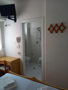 Koupelna v ubytování Hotel Serafini Misano Adriatico