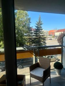 En balkon eller terrasse på Plac Słowiański 10