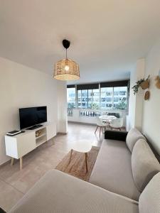 Et tv og/eller underholdning på Apartamento Playa Cañon del águila